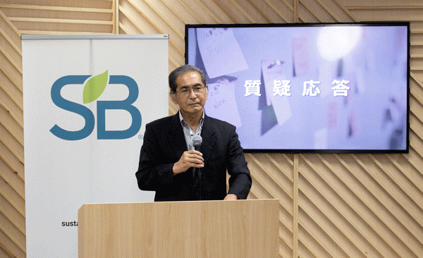 昨年のSB ESG シンポジウム Onlineに登壇するSinc所長の川村